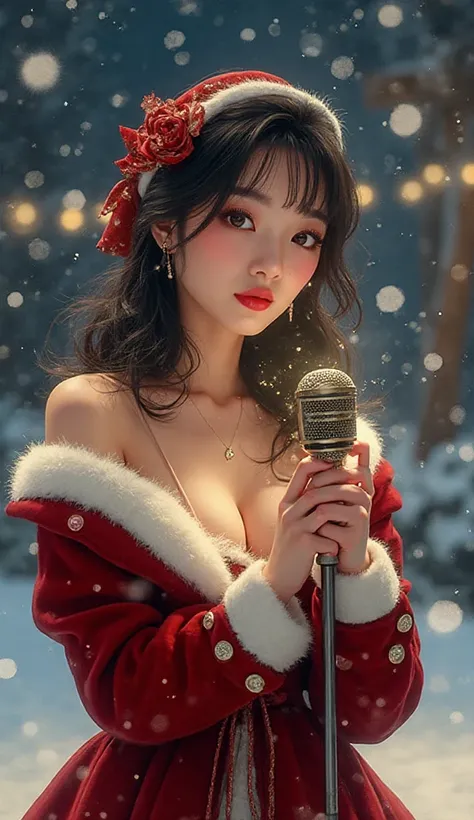 ((Original Illustration Mix Photography)), (best quality), (Simple style), detail eyes, detail nose, detail lips, Beautiful cute...