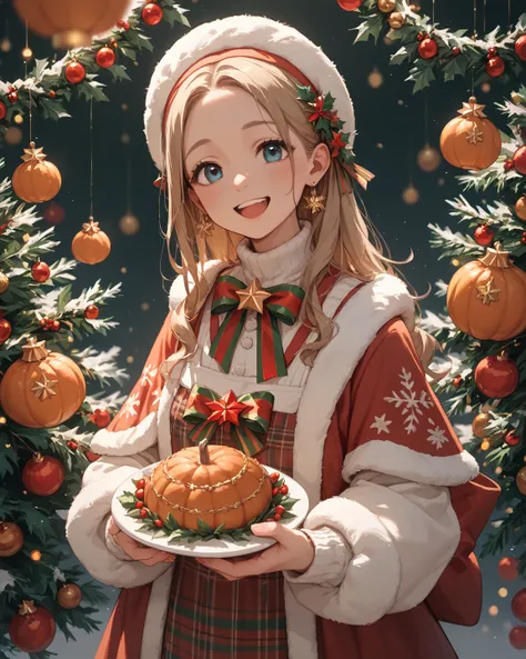 masterpiece, the miracle of thanksgiving, anime style, happy