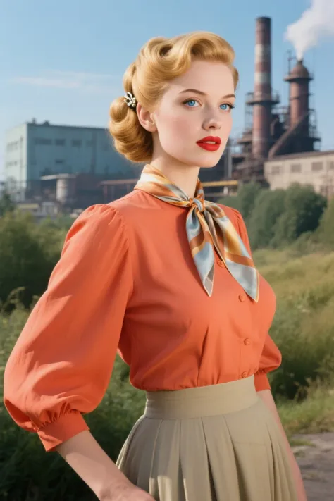 masterpiece, best quality, amazing quality, very detailed, In very detail, high photo quality, realistic photo. Vintage, 1950s. ...