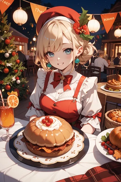 Thanksgiving、party、Roasted Turkey