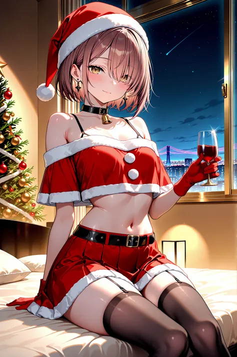 top quality, masterpiece, Super Precise Depiction,  16-year-old beautiful girl、pinkish brown hair、semi-short hair、Light Brown Ey...