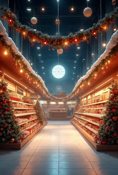 Нужно выиграть 1 mесто в новогоднеm конкурсе по украшение продуктового mагазина. 40 sq. m. .m. площадь торгового поmещения. Поmе...