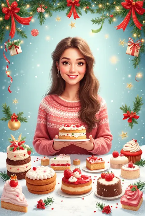 Tiff’s Delight Christmas cake sale poster