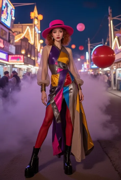 Hyper realistic, masterpiece, best quality, porcelain white skin, Dramatic perspective. Dynamic composition. Diagonal angle. Cre...