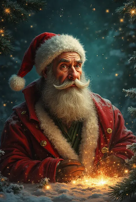 i need this clearly on a mix of christmas with ebenezer scrooge background with this message on it; 🎄✨ A Christmas Message Inspi...