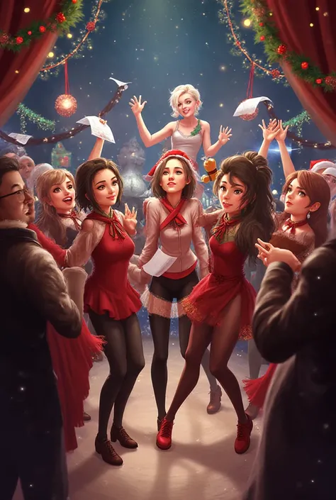 Christmas rehearsal without changing the face