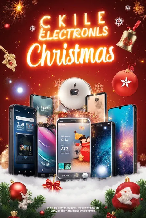 Flier of electronic sales for Christmas sale