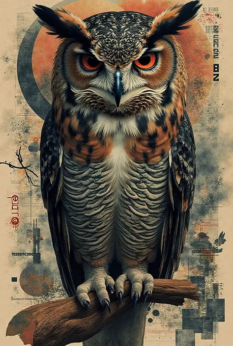 a collage with images related to psychology and owl