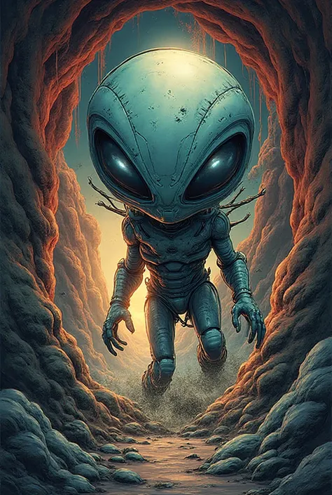  Holi I would like to create a comic book in English that has 12 vignettes and that deals with the alien invasion 50 years from ...