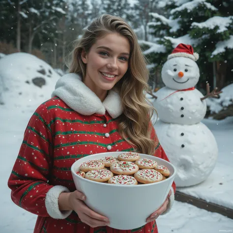 a fun, beautiful and hyper artistic, technically perfect, art principles in use, original, cheerful, wonderful winter wonder wh...