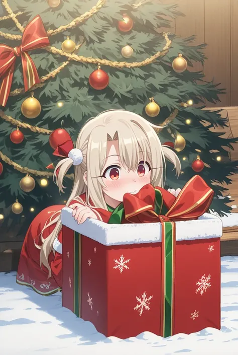 Illyasviel von Einzbern Listen, you can make her sit in a Christmas box, well, she's like a gift with ribbons or hell knows unde...