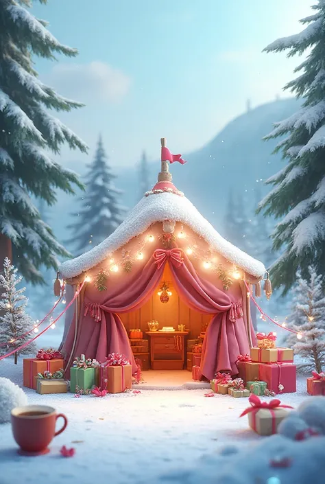 CHRISTMAS GIFT WRAPPING TENT 