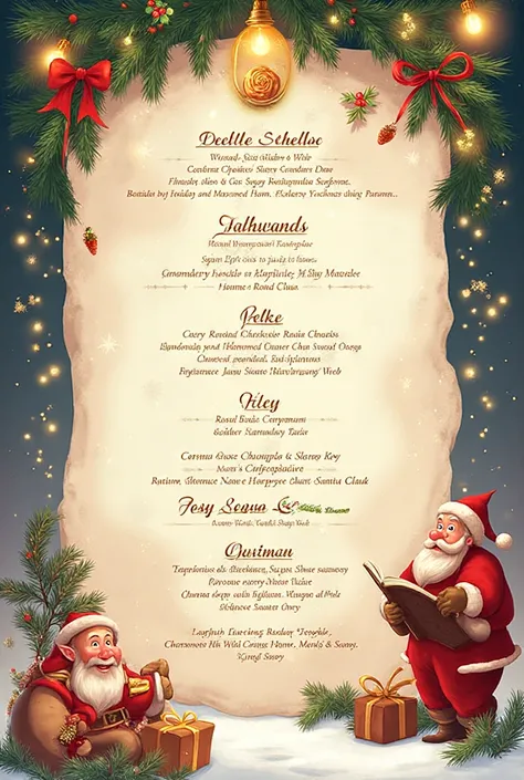 It must be a Christmas menu