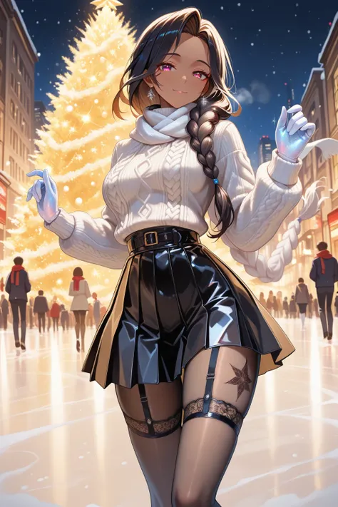 Highres, very detailed, amazing quality, masterpiece,very aesthetic,glitter, particle effect, real style, thin, slim, medium bre...