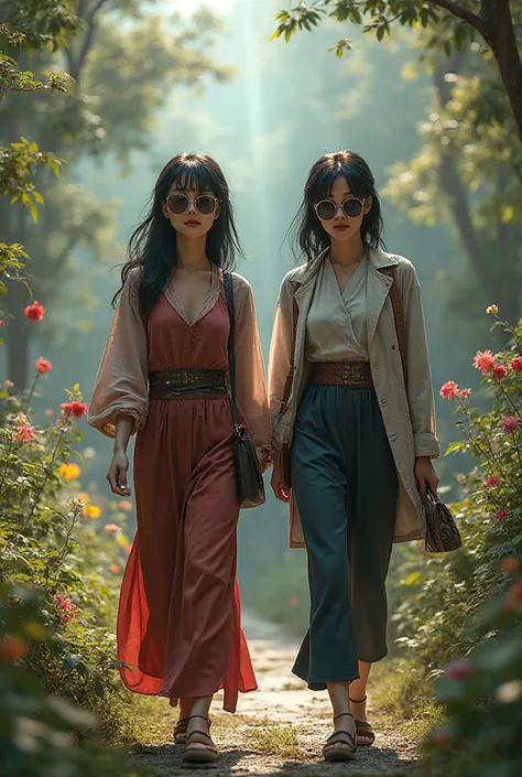 ((top quality、masterpiece、high sensitivity、High Resolution、detailed description、),((すらりとした中華人の女性2人、)),Cosplay Dressed as Agents、...