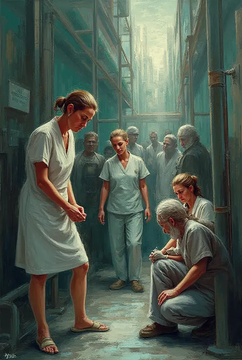 SAMPLE MAIN ARTWORK (Inspired by The Builders + Healthcare Theme)
Title: Healthcare Workers Suffering
Medium (optional): Acryli...