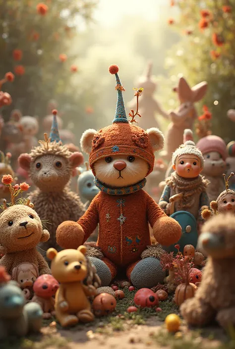 these are toys create realistics image