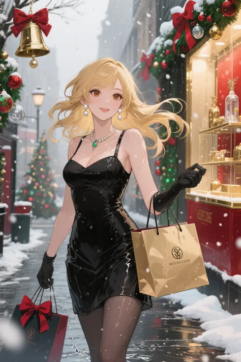 masterpiece, best quality, ultra detailed, illustration, estilo anime, 1girl, mulher adulta elegante, (cabelo loiro dourado:1.3)...