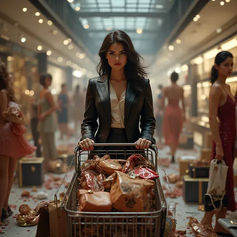 live-action、reality、masterpiece、top quality、High Resolution、4K,8k、超高精細CG、
Shopaholic 、 alcohol、large amount、Shopping cart full