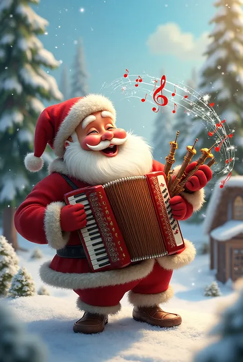 accordion、bagpipes、SantaClausplays