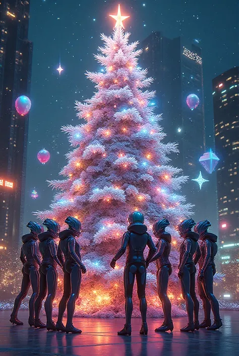 Select an AI digital drawing “CHRISTMAS GREETINGS FROM THE FUTURE 2025".