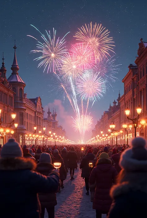 make a picture for the ending of the video of the New Year's greetings 2026 Grodno pimples