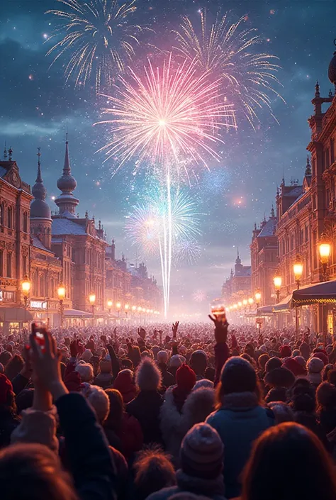 make a picture for the ending of the video of the New Year's greetings 2026 Grodno pimples