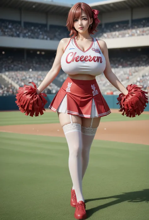 long shot, full body shot , score_9, score_8_up, score_8,rating_safe,1woman,alone,madoka_higuchi_\(THE iDOLM@STER ShinyColors\),...