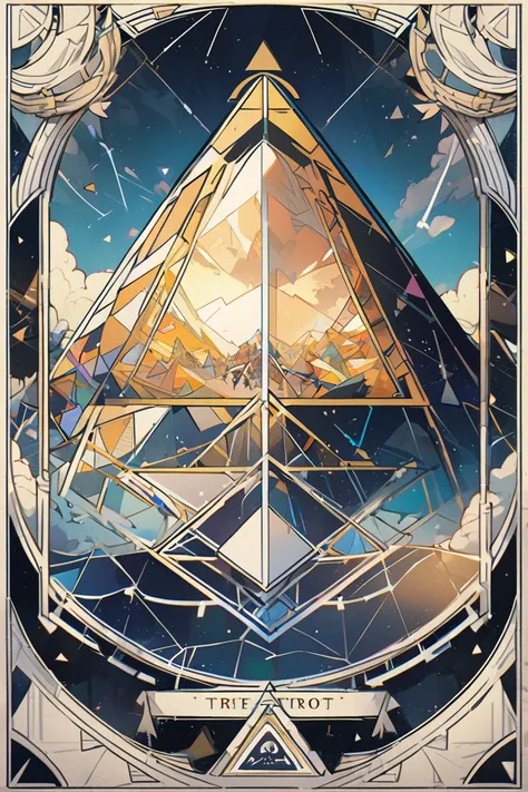 triangular structure、 pyramid、Tarot Style Outer Frame