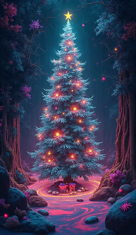 Envisioning a Blend

I'm now focusing on blending "Christmas effects" with "psychedelia." The idea is to create a mind-bending i...