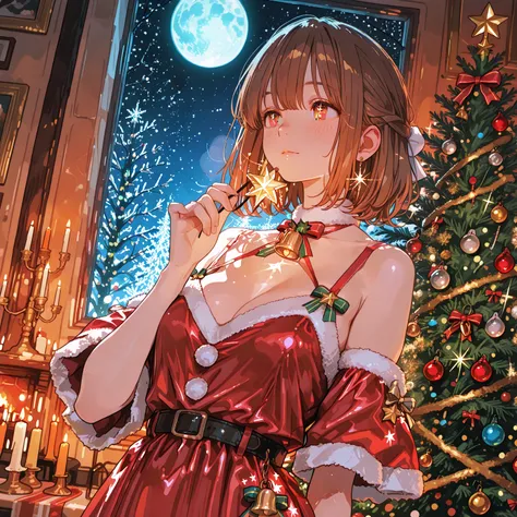 Square Composition, 8K Ultra High Resolution, super detailed, semi-realistic anime style, masterpiece.dazzling, fantastic Christ...