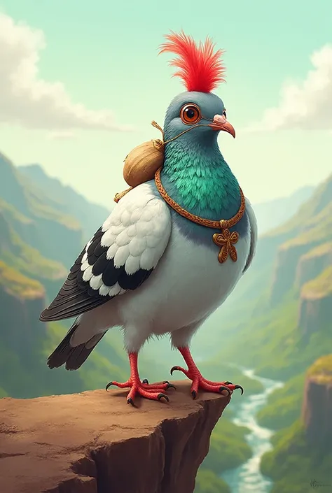 pigeon as the fool tarot card