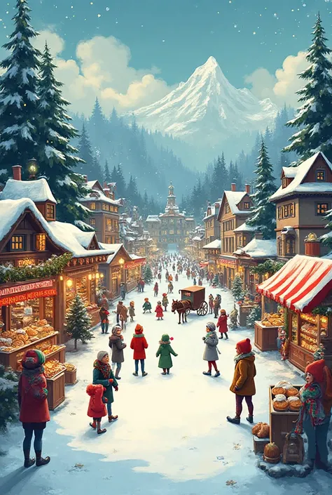 Design a poster for a Christmas fair / your hometown or village / the sport you practice / your favorite school subject.