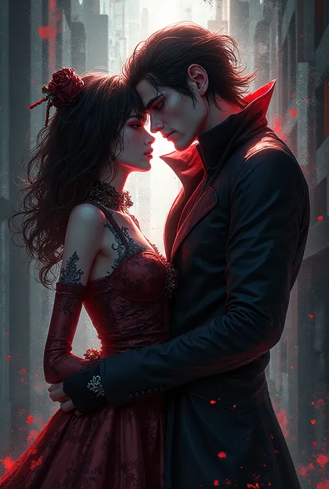 Makima from "Chainsaw Man" and Diavolo from "JoJo's Bizarre Adventure" couple avatar