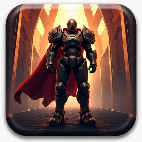 Icon shortcut button hall of war for the game in 3D