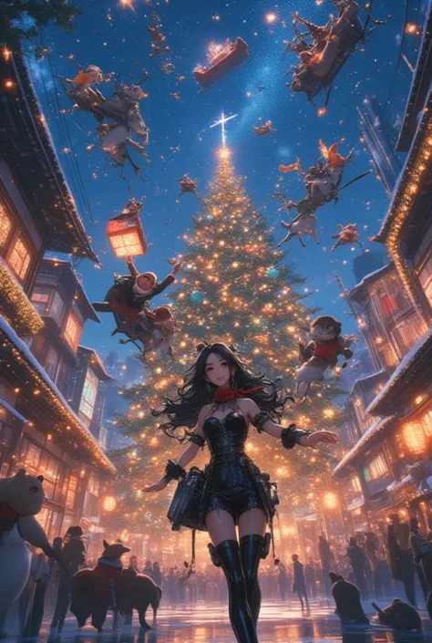 (Masterpiece, top quality:1.2), jiyeon_oc:1.2, Semi-realistic animation style, ultra-detailed cinematic illustration.
Joyful amb...