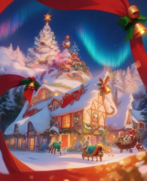 fantasy young elf girl, pointed ears, long golden hair flowing in wind, bright blue eyes full of wonder, wearing elegant green C...