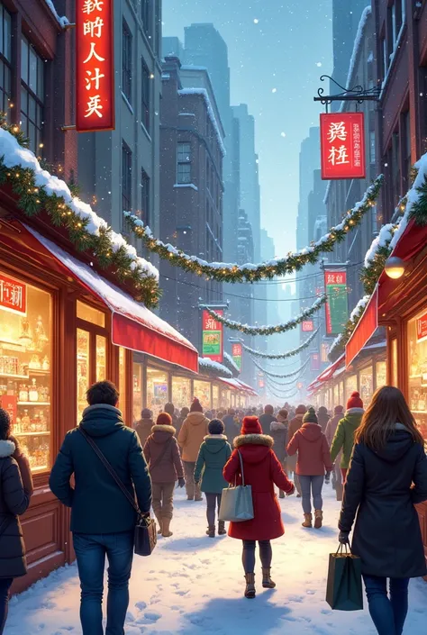 Popular stores for Christmas,in detail realistically
