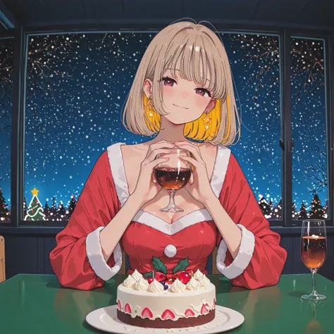 a girl ,medium,high school student,fair skin,bob cut,medium hair,light brown hair,blonde inner hair,gentle smile,medium breasts,...