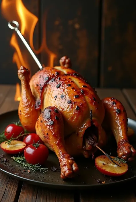 it was by rottiserie of a bbw womanhuman on spit thath a woman who is roasted backed cooked and is a bbw woman human on a spit, ...