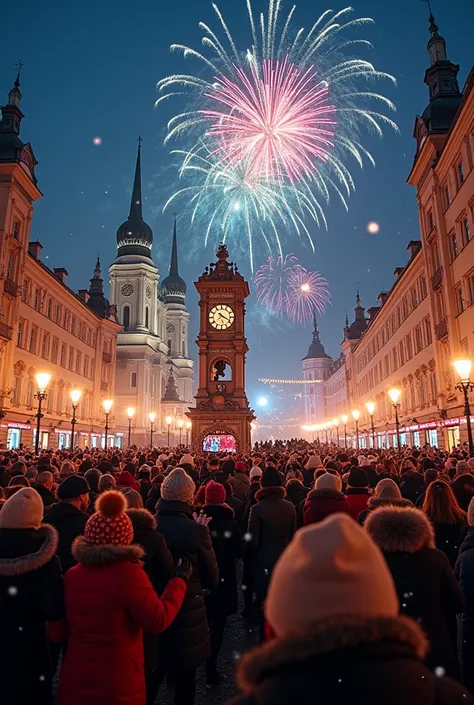 Create a New Year photo of Grodno 