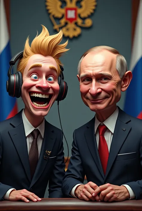 Generate a Bratishkinoff streamer next to President Putin