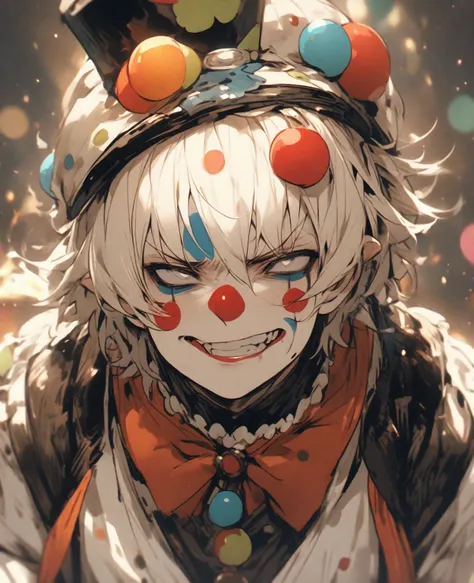 fantasy、boy、clown、No expression