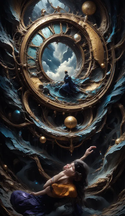 Surealis, KUALITAS TOP, mahakaraya, detail ultra, Cinematic lighting, digital photography art, combination of abstract art and ...