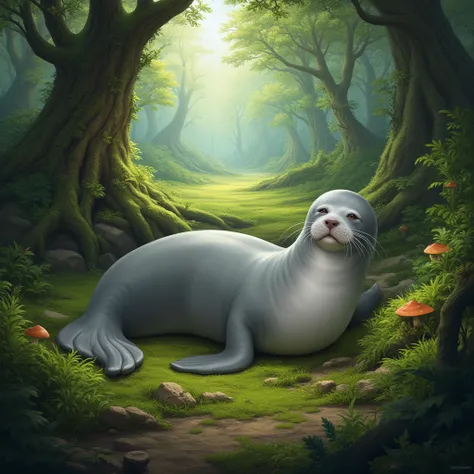 seal in the forest
