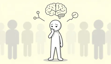 A 16:9 hand-drawn 2D stickman illustration in the updated soft sketch stickman style.
Background is pale light yellow, flat and ...