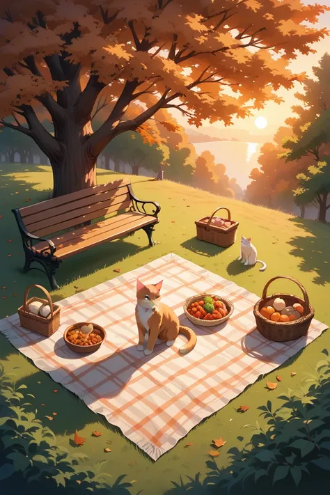 score_9, score_8_up, score_7_up, source_anime, rating_safe, bright, evening, natural lighting, outdoors-park focus, Park_picnic ...