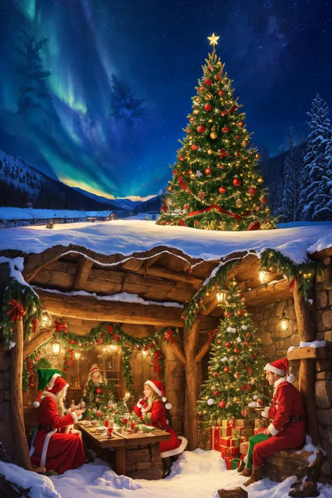 csu, cross-section, christmas card, from side, masterpiece, best quality, CG, wallpaper, HDR, high quality, high-definition, ext...