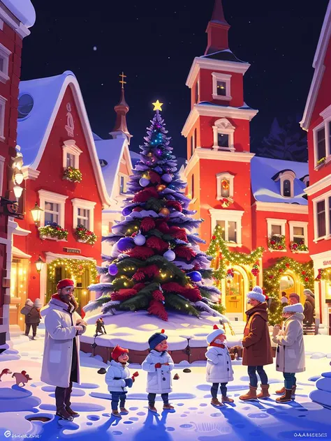 Masterpiece,Best quality,Highres,Extremely detailed 8k wallpaper,Very clear,<lora:Rui2.5Dcartoon_V2:1>,harbor,(night:1.2),christ...