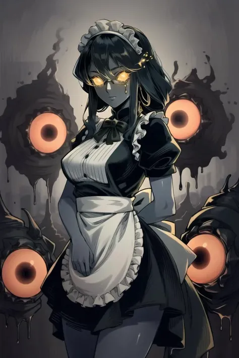 ((best quality)), ((highly detailed)), masterpiece, (detailed eyes, deep eyes), (1girl), (glasses), cowboy shot, <lora:aiomonste...